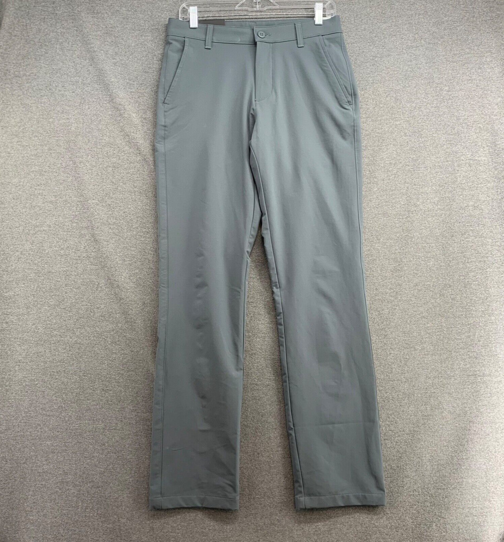 NEW Under Armour UA Tech Pants Men's 30 34 Straight Leg Grey Casual